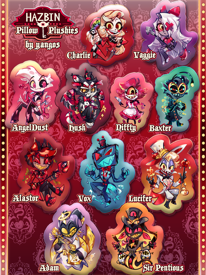 Hazbin Hotel Pillows *PREORDER*
