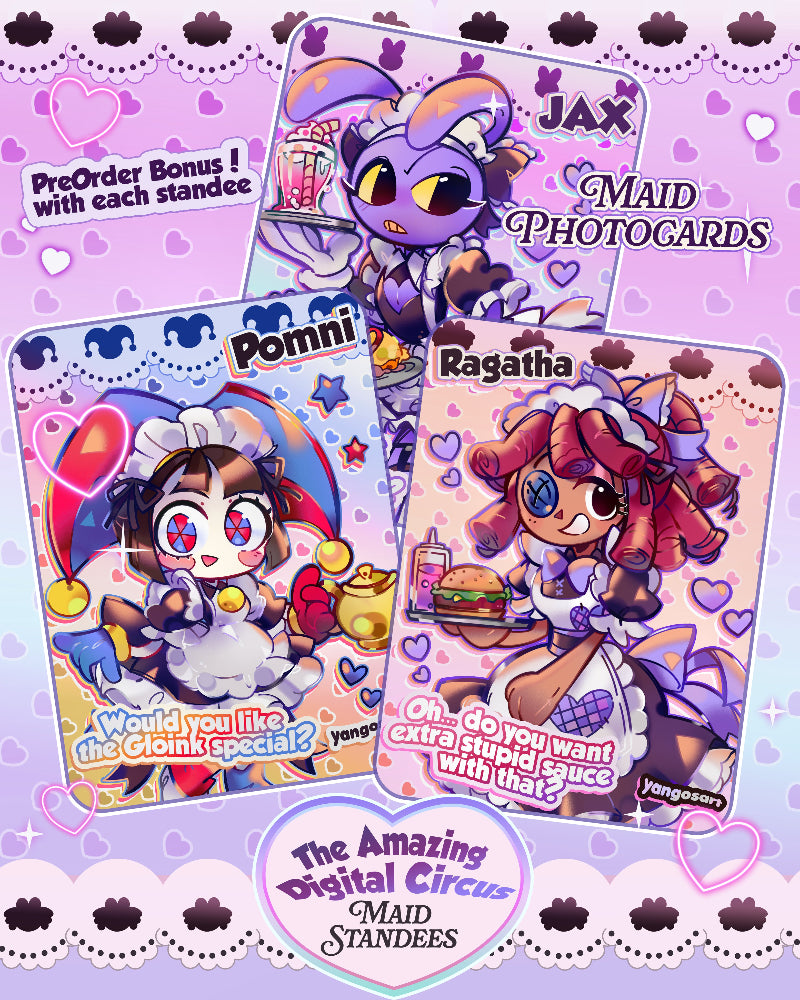 Maid Jax, Pomni & Ragatha Standees *PREORDER*