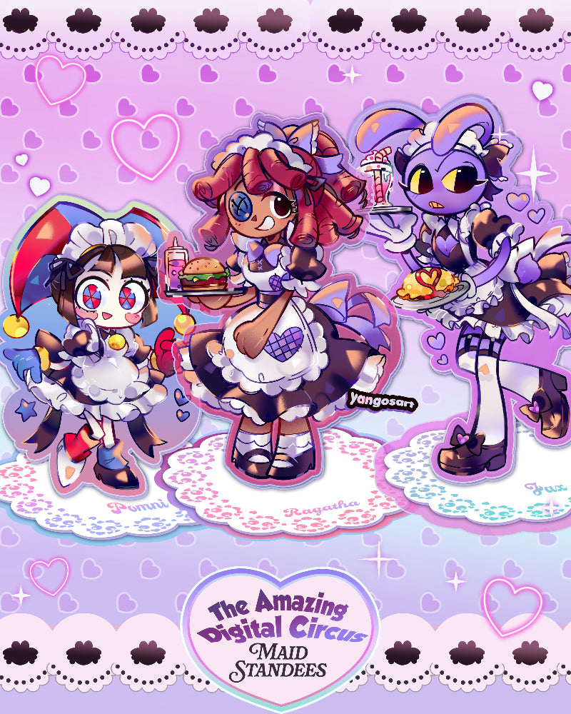 Maid Jax, Pomni & Ragatha Standees *PREORDER*