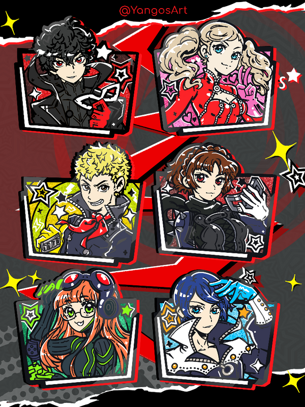 Persona 5 Enamel Pins Set *LOW STOCK*