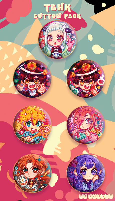 Tiolet Bound Hanako-kun Buttons