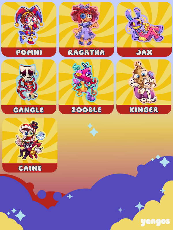 Digital Circus TADC Stickers