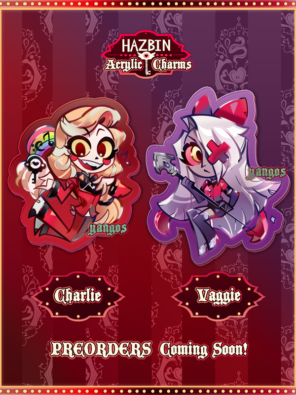 Hazbin Hotel Charms  *PREORDER*