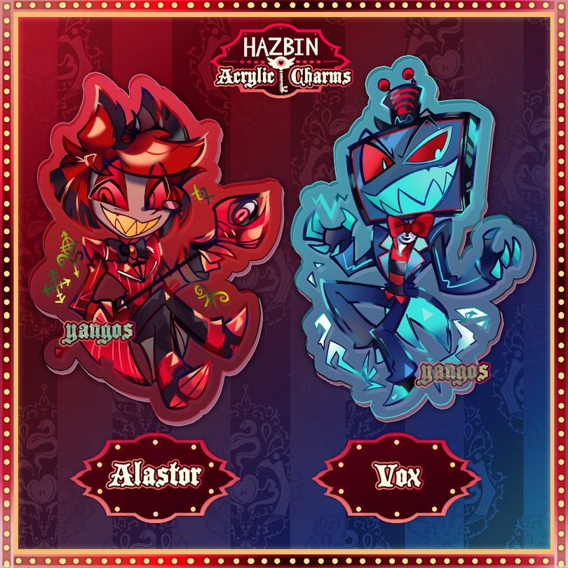 Hazbin Hotel Charms  *PREORDER*