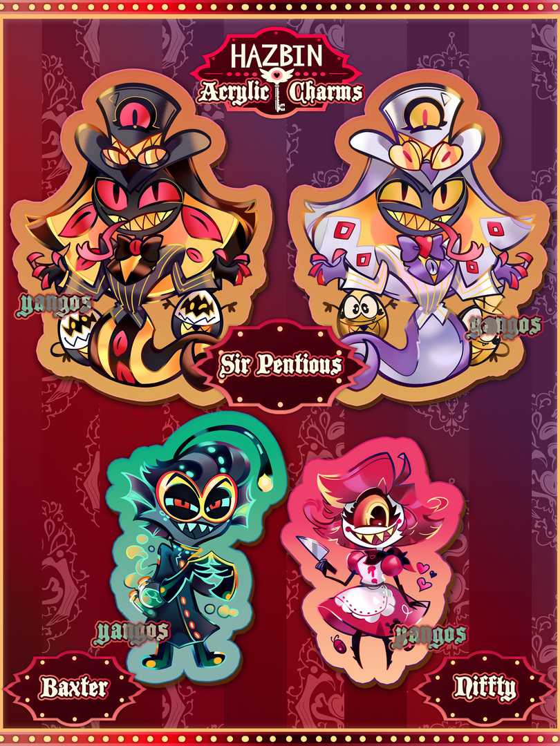 Hazbin Hotel Charms  *PREORDER*