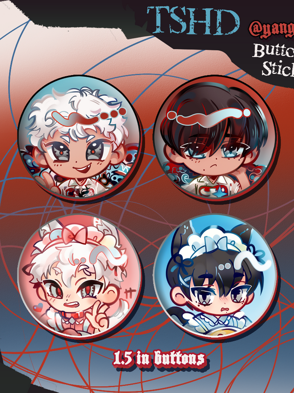 TSHD Buttons & Stickers