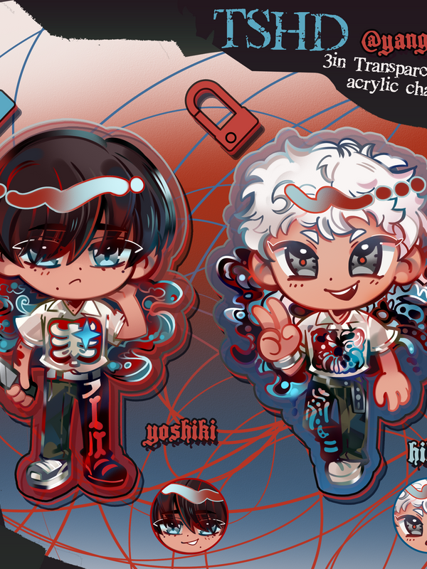 TSHD Hikaru & Yoshiki Charms *PREORDER*