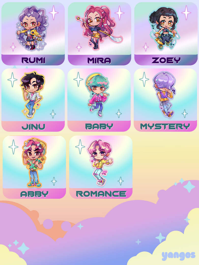 Huntrix & Saja Boys KPDH Stickers