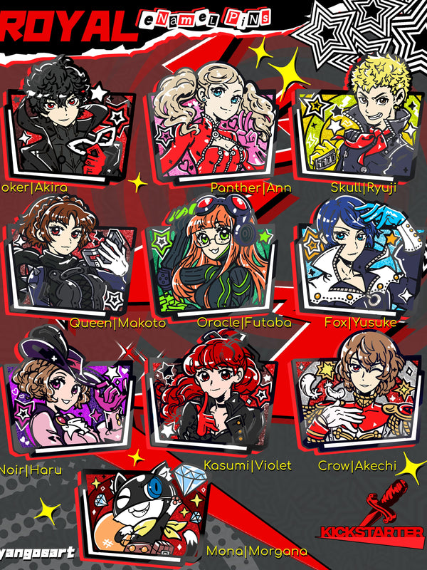 Persona 5 Enamel Pins Set *LOW STOCK*