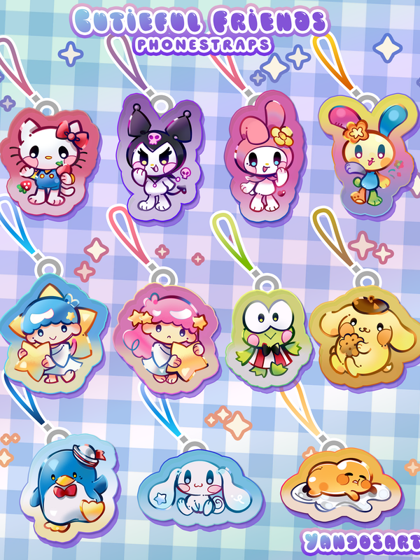 Cutieful Friends PhoneStraps *PREORDER*