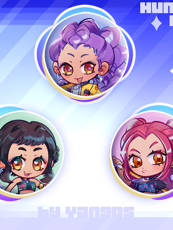 Huntrix Buttons