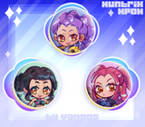 Huntrix Buttons