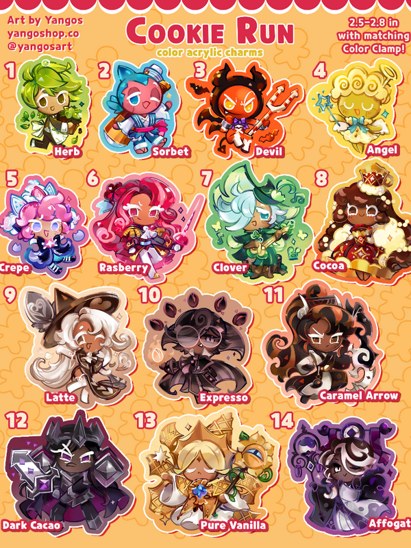 Cookie Run Charms *IN STOCK*