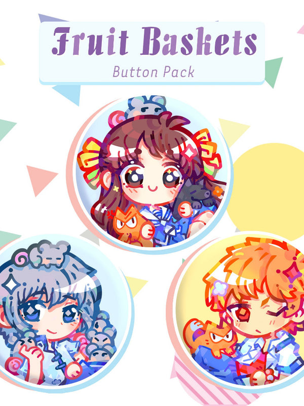 Fruits Basket Buttons