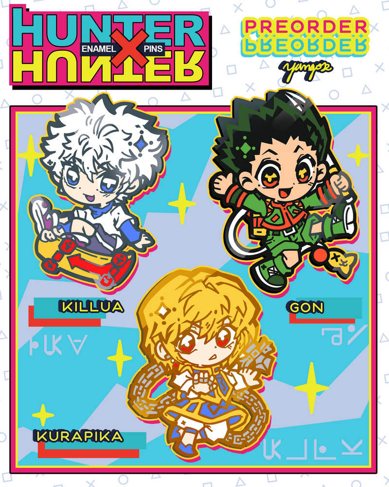 Killua Gon hunterxhunter popular enamel pin set