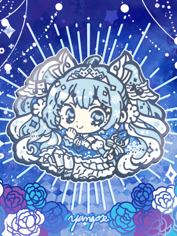 Snow Princess Miku Pin ❄️✨ *IN STOCK*