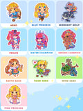 Chibi Heroes Stickers